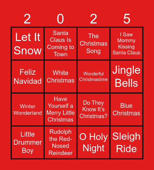 Kerstbingo Card