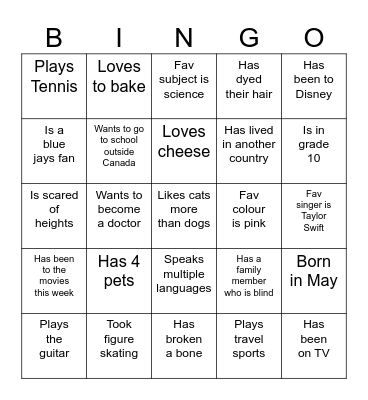RSS BINGO Card