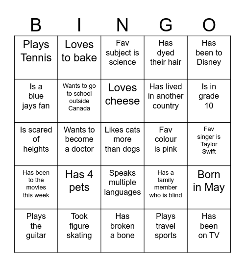 RSS BINGO Card