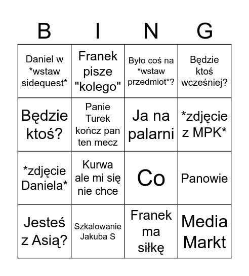 ROHAN 2 rok Bingo Card