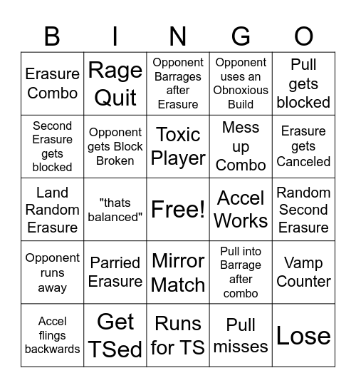 The Hand Bingo Card