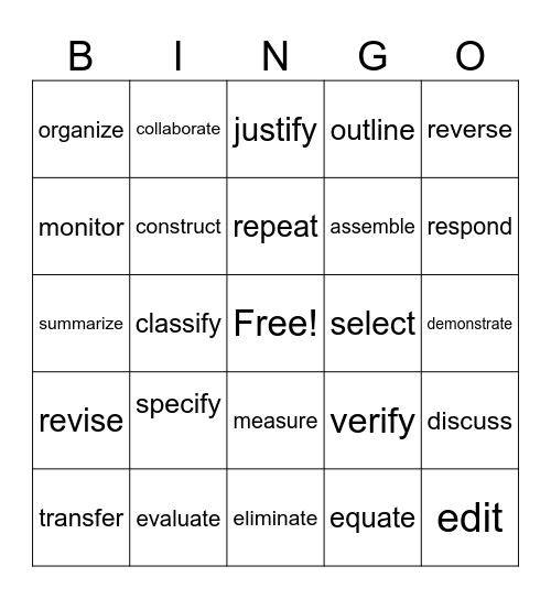 I also know this Bingo Card
