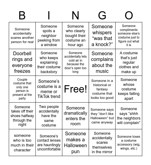 HALLOWEEN Bingo Card