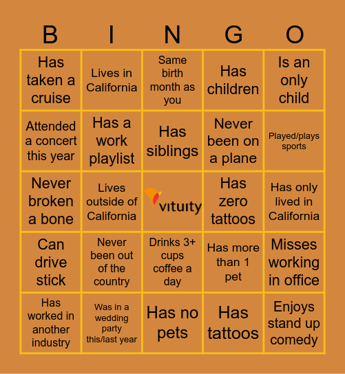 Medical Staff Services Awareness Week Bingo Card