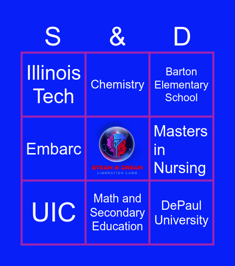 STEAM & Dream Present: Dreams in Full Color Fundraise 2025 Bingo Card