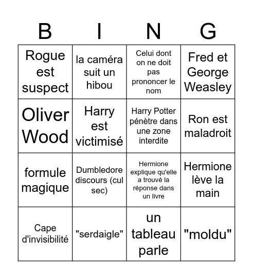 TEAM SERDAIGLE Bingo Card