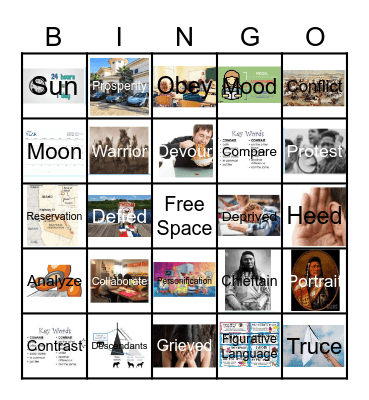 Thunder Rolling in the Mountains Bingo Card