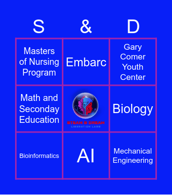 STEAM & Dream Present: Dreams in Full Color Fundraise 2025 Bingo Card