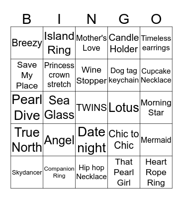 ⚫️⚪️❤️ Lydia's I GOT PEARLS bingo board ❤️⚪️⚫️ Bingo Card