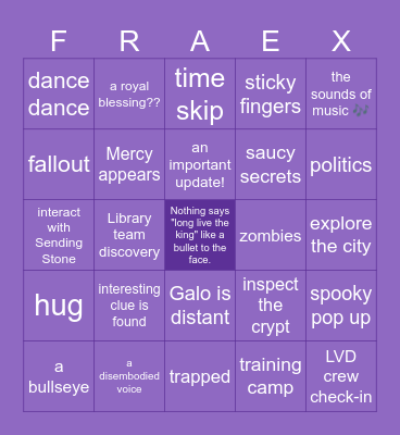 The Return of the King... of Cobalonia Bingo Card