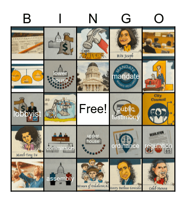 Gov. Chapter 4 Bingo Card