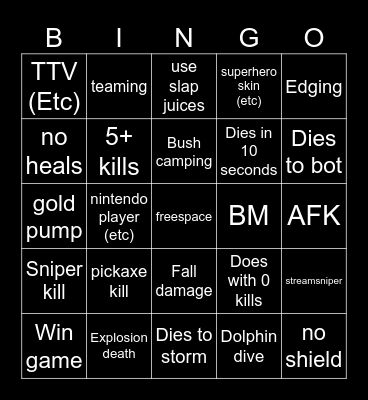 Warzone 2.0 bingo (Credits to: Big Puffer) Bingo Card