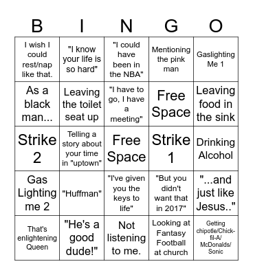 Larry Bingo Card