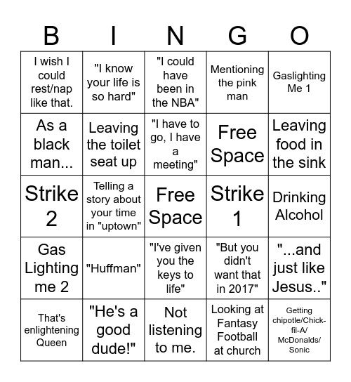 Larry Bingo Card