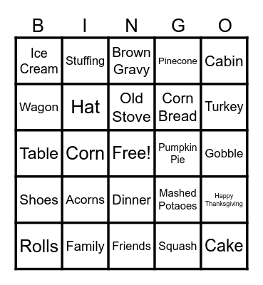 Gratitude Bingo - Highbridge at Egret Bay Bingo Card