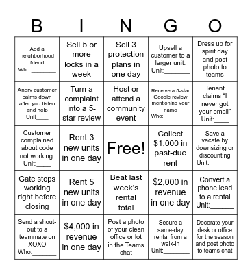 Tri-State Bingo Card
