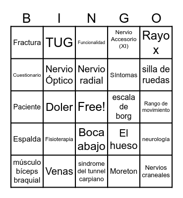 Spanish SIG Bingo Card