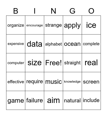 Weeks 9 and 10 HFW and Content Words Bingo Card