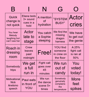 SKM Tech #4 Bingo Card