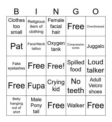 GC Bingo Card