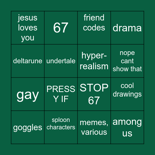 sploon 3 plaza post real???? Bingo Card