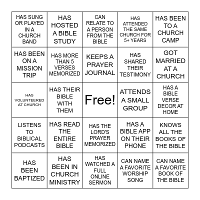 WOMEN'S CONFERENCE BINGO Card