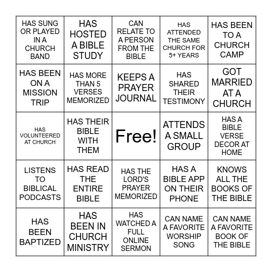 WOMEN'S CONFERENCE BINGO Card