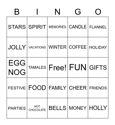 PEBP HOLIDAY BINGO 2025 Bingo Card