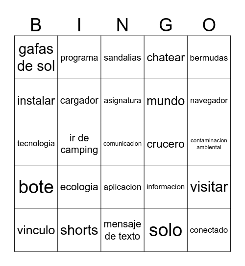 Duff Span 2 Tecnologia/Technology Bingo Card