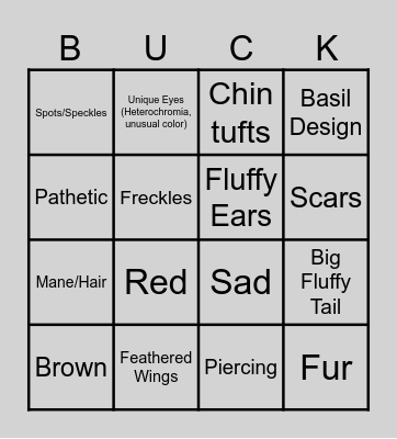 bucky design bingo Card