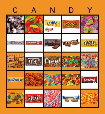 CANDY #1 Bingo Card