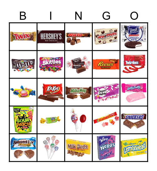 Candy #2 Bingo Card