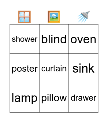 house and home Bingo Card