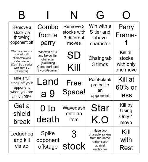 HDR FRIENDLY BINGO Card