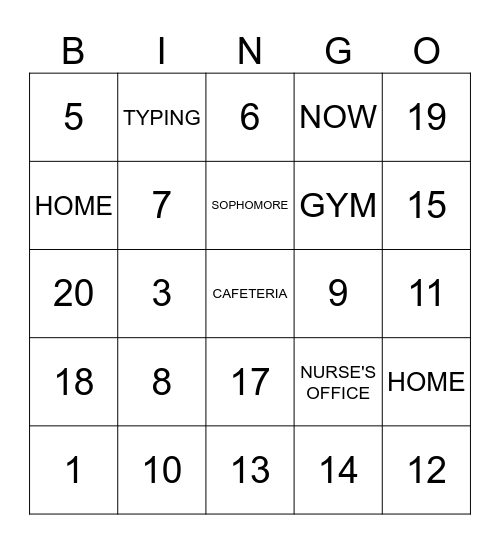 ASL NUMBERS AND UNIT 2 ENRICH VOCABULARY SIGNS Bingo Card