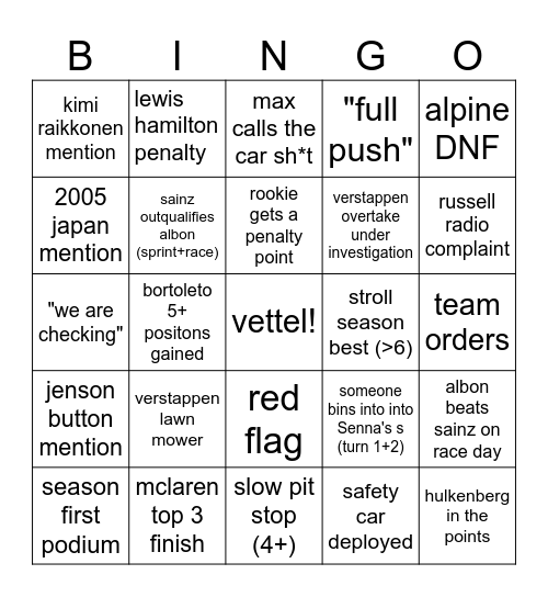 sao paulo babyy Bingo Card