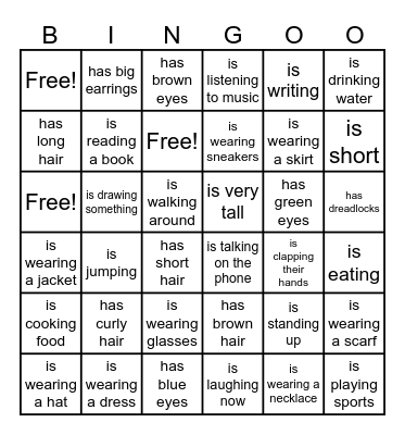 Find someone who... Bingo Card
