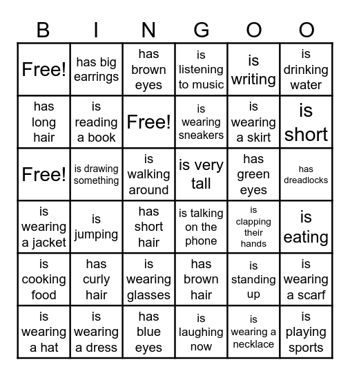 Find someone who... Bingo Card