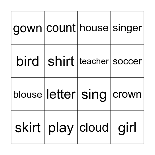 BINGO Card