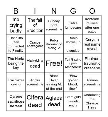 3.7 BINGO CARD Bingo Card