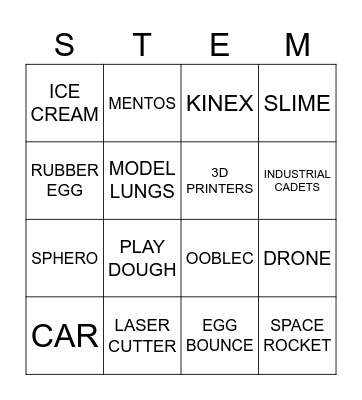 STEM EVENT Bingo Card
