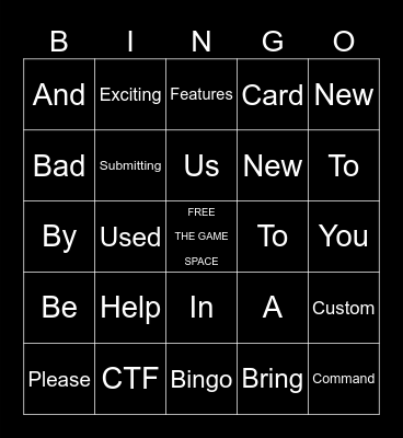 Bad CTF Bingo Card