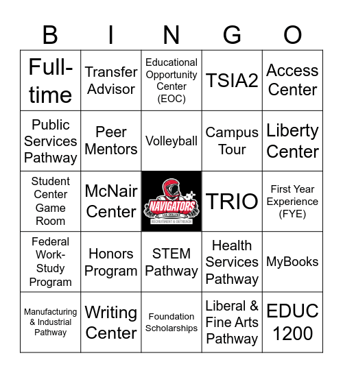 Lee College Bingo Card