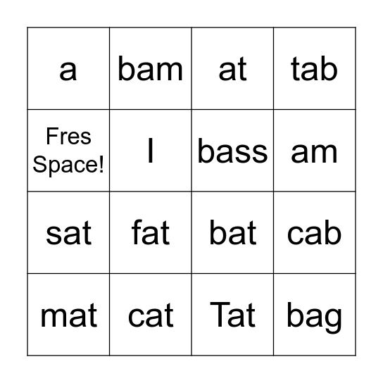 Project Read Unit 2 Bingo Card