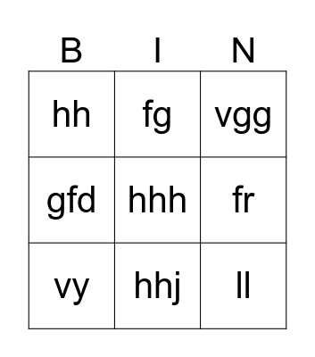 BINGO MUSICAL Bingo Card