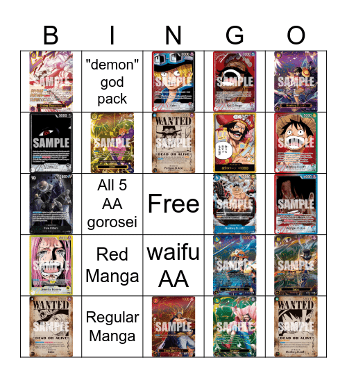 OP-13 Case Hits Bingo Card