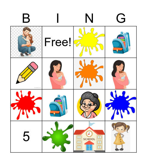Spanish Review Bingo Card