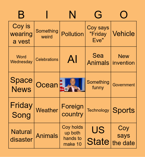 CNN10 Bingo Card
