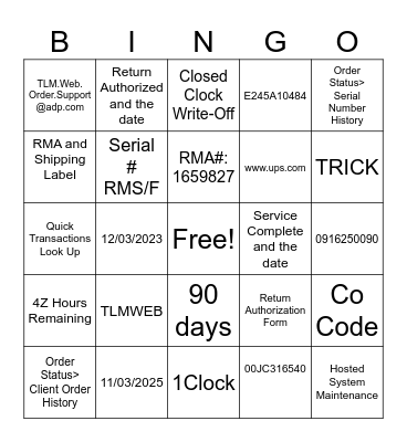 TLMWEB BOOSTER Bingo Card
