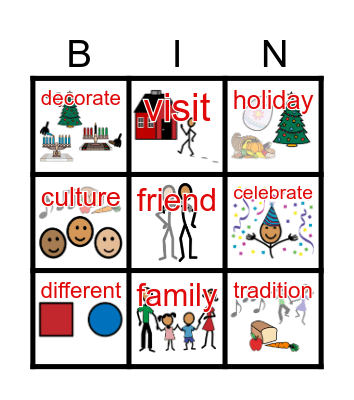 Unit 24: It's a Tradition Bingo Card
